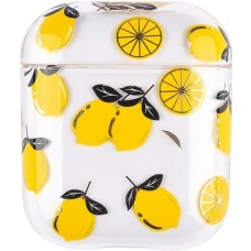 Coque AirPods 1 / 2 - Plastique transparent citrons