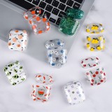 Coque AirPods 1 / 2 - Plastique transparent fraises