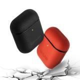 Coque AirPods 1 / 2 - Qialino cuir véritable - Noir