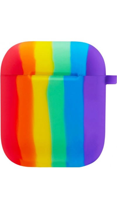 Coque AirPods 1 / 2 - Silicone arc-en-ciel