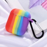 Coque AirPods 1 / 2 - Silicone arc-en-ciel