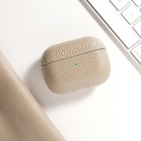 AirPods Pro Case Hülle - Schock absorbierend luxus case Echtleder - Beige