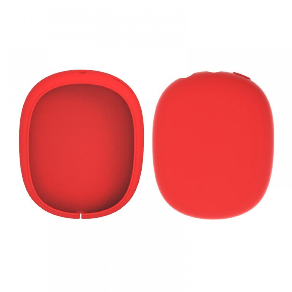 Coque AirPods Max - Silicone souple flexible - Rouge