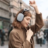 AirPods Max Case Hülle - Flexibles weiches Silikon mit Stirnband - Grau