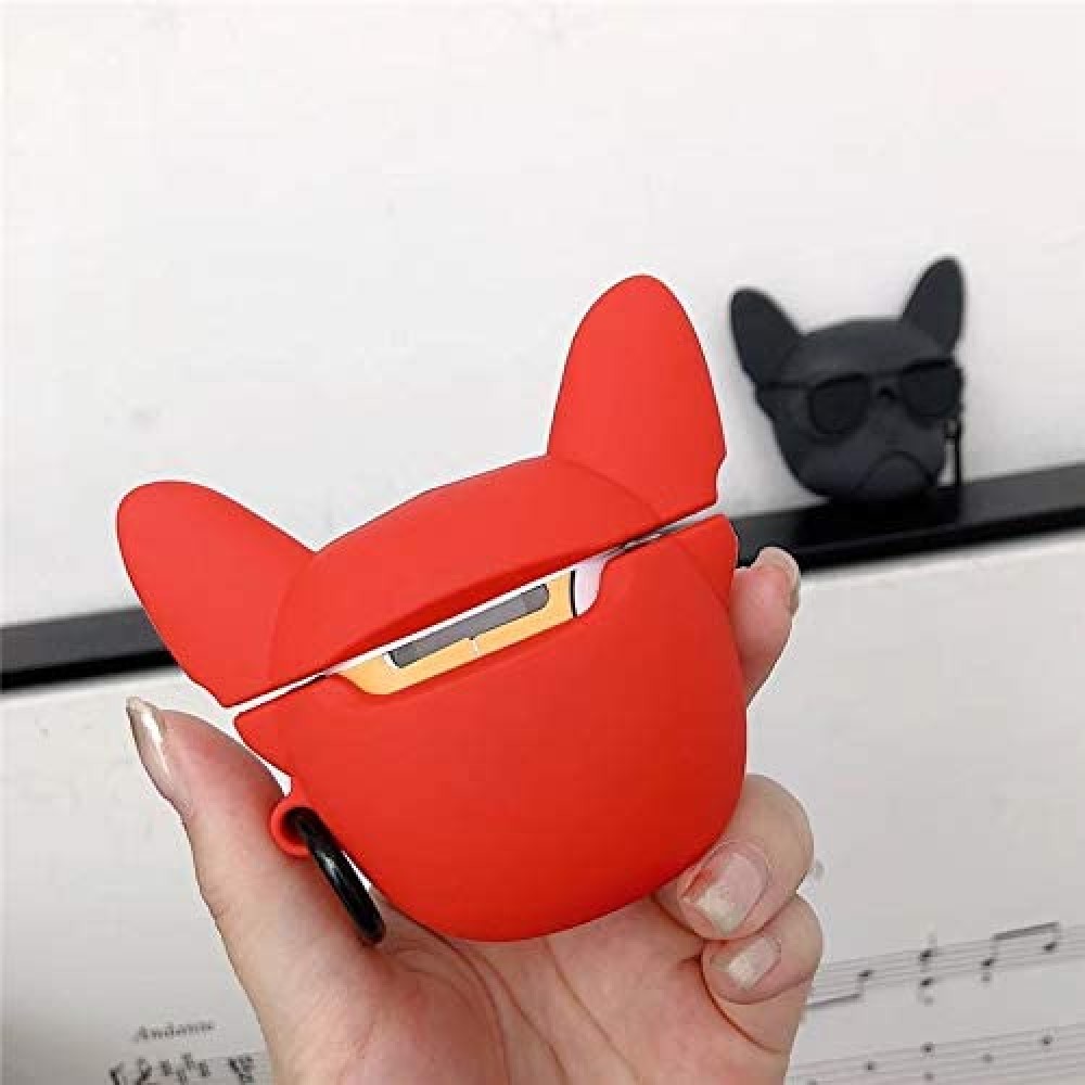 Coque AirPods Pro - Bulldog lunette de soleil - Rouge