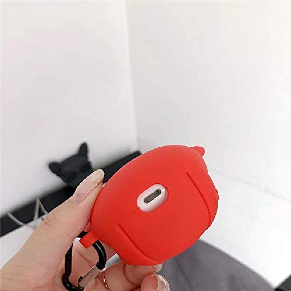 AirPods 1 / 2 Case Hülle - Bulldoggen-Sonnenbrille - Rot