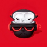 AirPods Pro Case Hülle - Hip-Hop-Bulldoggen-Sonnenbrille Headset - Rot