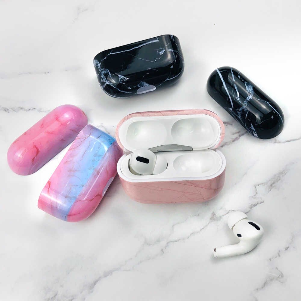 Hülle AirPods Pro - Marble - Hellblau