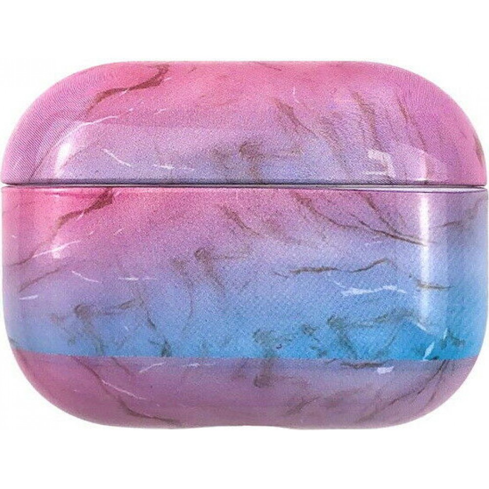 Hülle AirPods Pro - Marble blau - Rosa