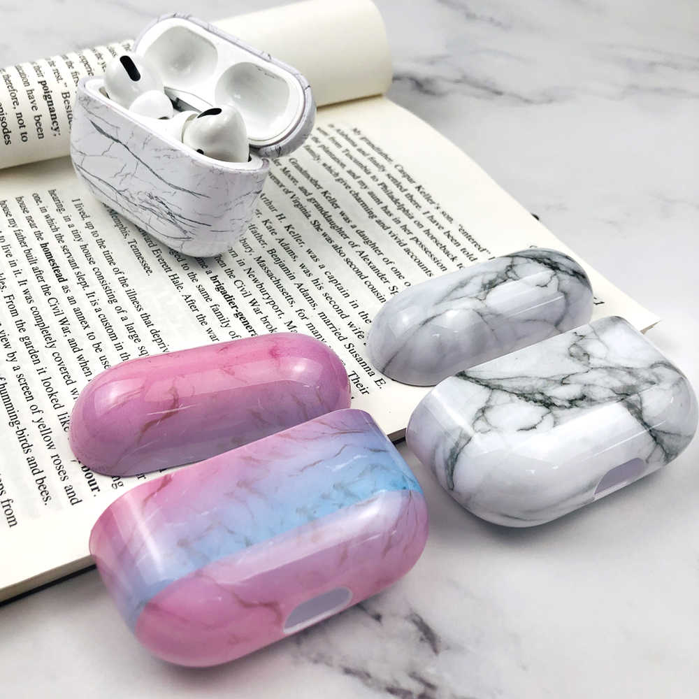 Hülle AirPods Pro - Marble - Türkis