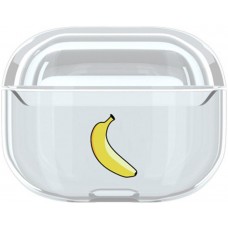 Coque AirPods Pro - Plastique transparent Banane