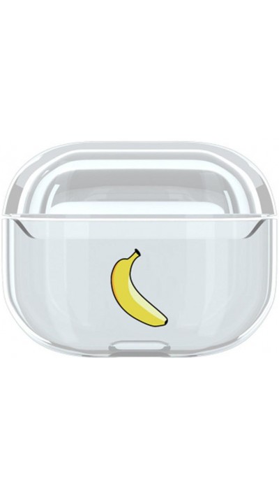 Coque AirPods Pro - Plastique transparent Banane
