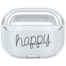 Hülle AirPods Pro - Durchsichtiger Kunststoff Happy