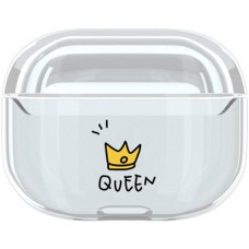 Coque AirPods Pro - Plastique transparent Queen