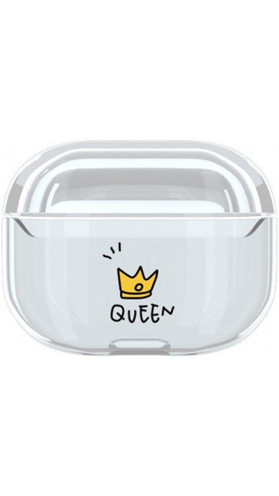 Coque AirPods Pro - Plastique transparent Queen