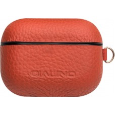 Hülle AirPods Pro - Qialino Echtleder - Orange