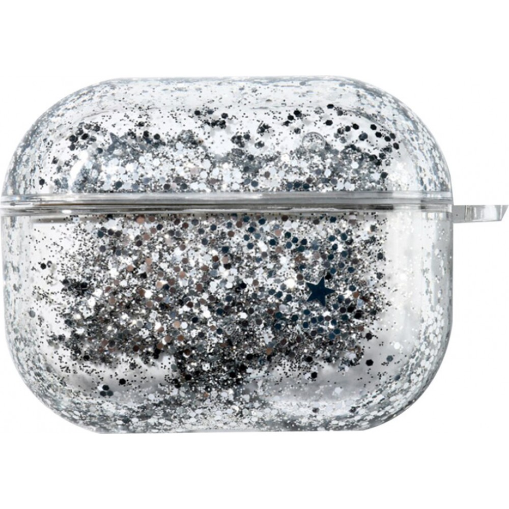 Coque AirPods Pro - Water Stars & Strass - Argent