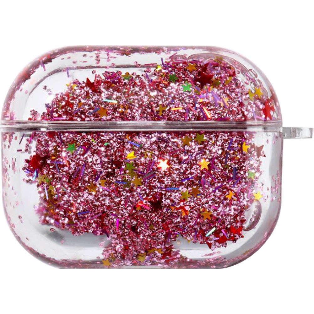 Coque AirPods Pro - Water Stars & Strass - Rose