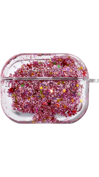 Coque AirPods Pro - Water Stars & Strass - Rose