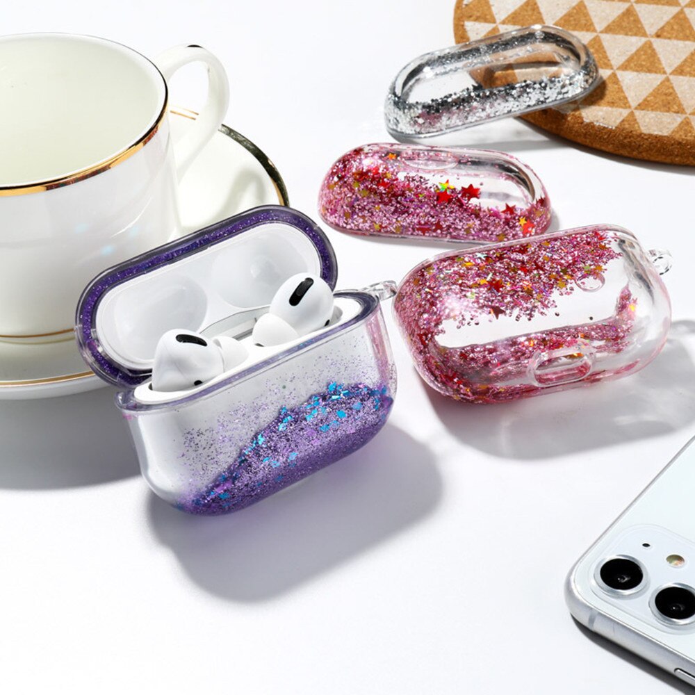 Coque AirPods Pro - Water Stars & Strass - Rose