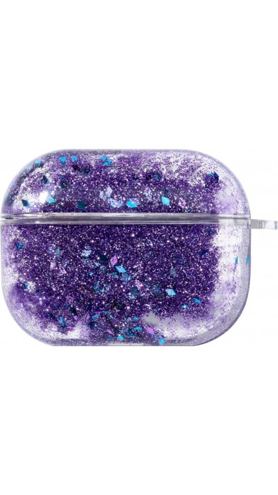 Coque AirPods Pro - Water Stars & Strass - Violet
