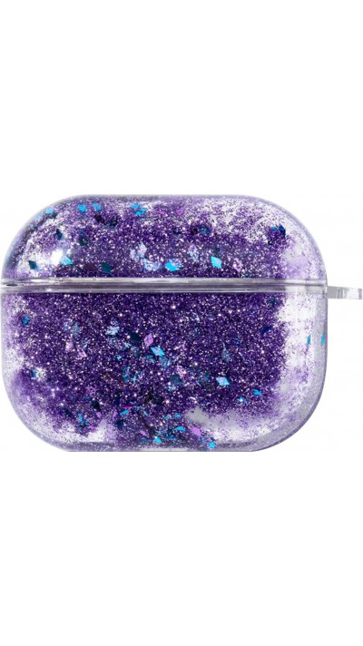 Coque AirPods Pro - Water Stars & Strass - Violet