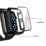 Apple Watch 40 mm Case Hülle - Full Protect mit Schutzglas - Leopard