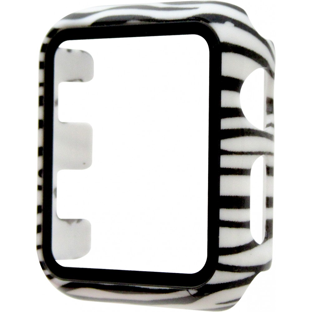 Apple Watch 42 mm Case Hülle - Full Protect mit Schutzglas - Zebre