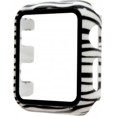 Apple Watch 44 mm Case Hülle - Full Protect mit Schutzglas - Zebre