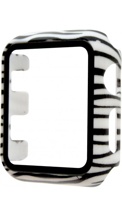 Apple Watch 38 mm Case Hülle - Full Protect mit Schutzglas - Zebre