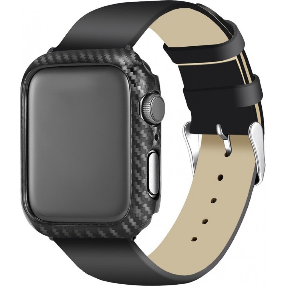 Coque Apple Watch 44mm - Plastique carbone