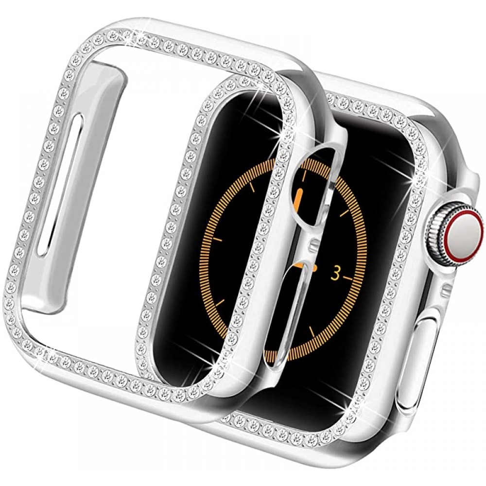Coque Apple Watch 40mm - Strass - Argent