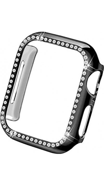 Coque Apple Watch 42mm - Strass - Noir