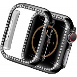 Coque Apple Watch 38mm - Strass - Noir