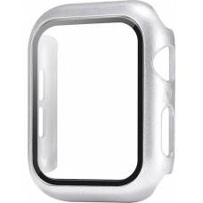  Apple Watch 42mm Case Hülle - Full Protect mit Schutzglas - - Silber