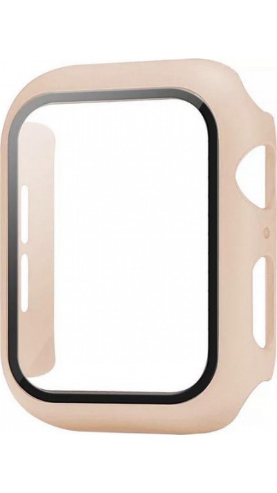 Coque Apple Watch 42mm - Full Protect avec vitre de protection - beige
