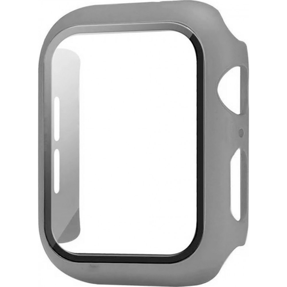 Apple Watch 44mm Case Hülle - Full Protect mit Schutzglas - - Grau