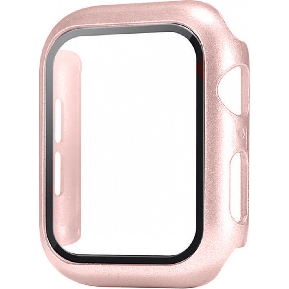 Apple Watch 42mm Case Hülle - Full Protect mit Schutzglas - rosa - Gold
