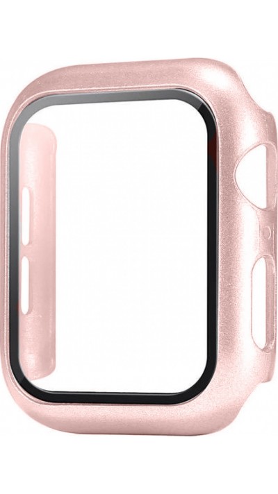 Apple Watch 38mm Case Hülle - Full Protect mit Schutzglas - rosa - Gold