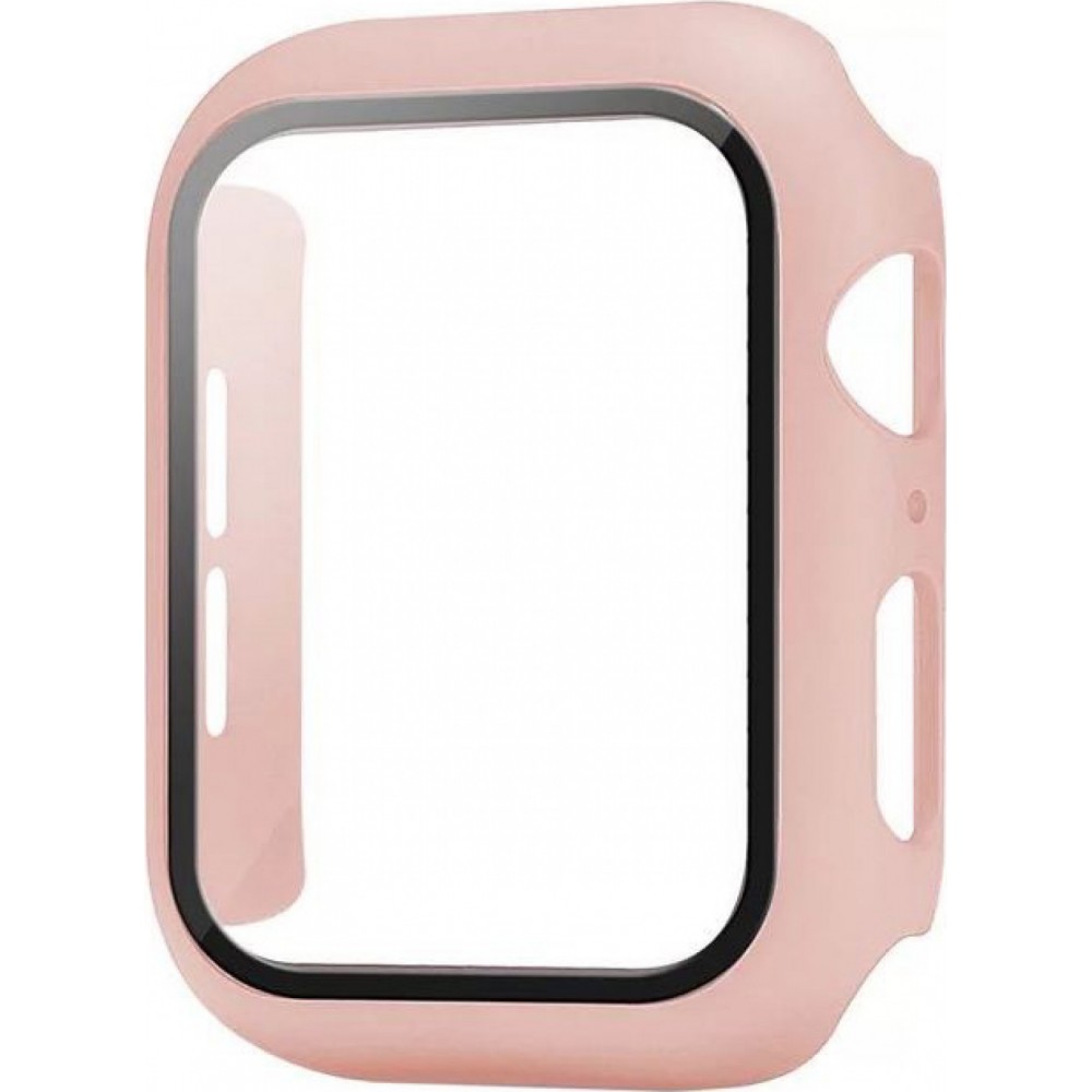 Apple Watch 42mm Case Hülle - Full Protect mit Schutzglas - hell- Rosa