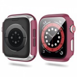 Apple Watch 38mm Case Hülle - Full Protect mit Schutzglas - - Dunkelrosa