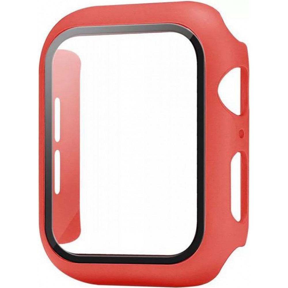 Coque Apple Watch 44mm - Full Protect avec vitre de protection - - Rouge