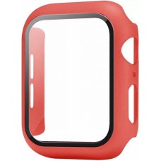 Coque Apple Watch 44mm - Full Protect avec vitre de protection - - Rouge