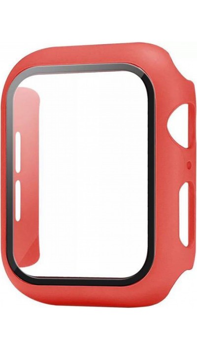 Coque Apple Watch 44mm - Full Protect avec vitre de protection - - Rouge