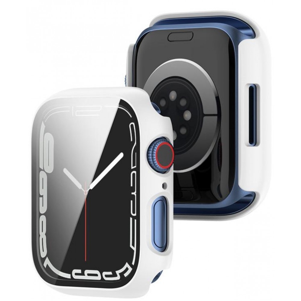 Coque Apple Watch 45 mm - Full Protect avec vitre de protection - Argent