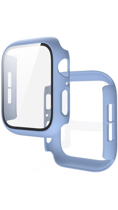 Apple Watch 45 mm Case Hülle - Full Protect mit Schutzglas - Hellblau