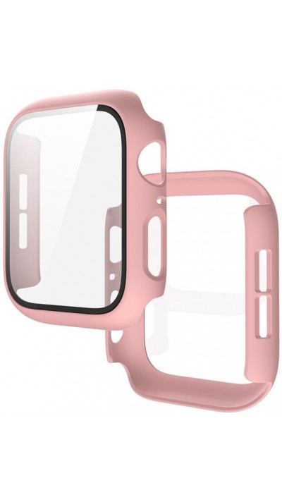 Apple Watch 41 mm Case Hülle - Full Protect mit Schutzglas - Hellrosa