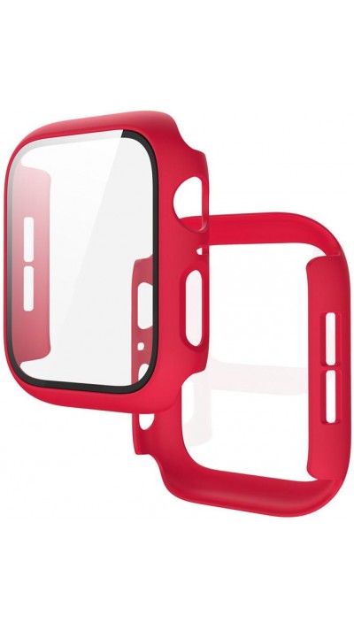 Coque Apple Watch 41 mm - Full Protect avec vitre de protection - Rouge