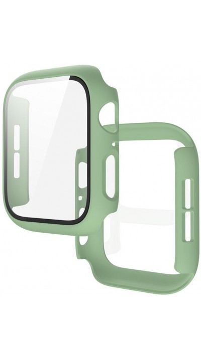 Coque Apple Watch 41 mm - Full Protect avec vitre de protection - Vert clair