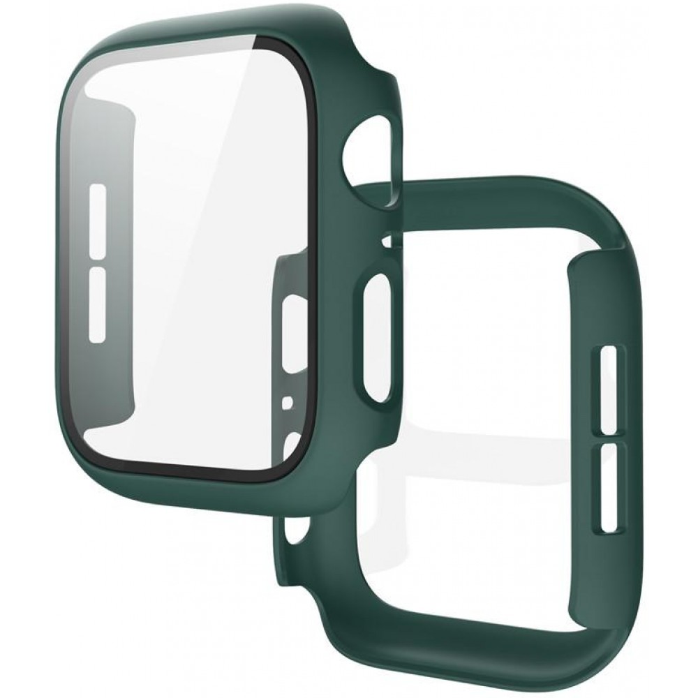 Coque Apple Watch 41 mm - Full Protect avec vitre de protection - Vert foncé